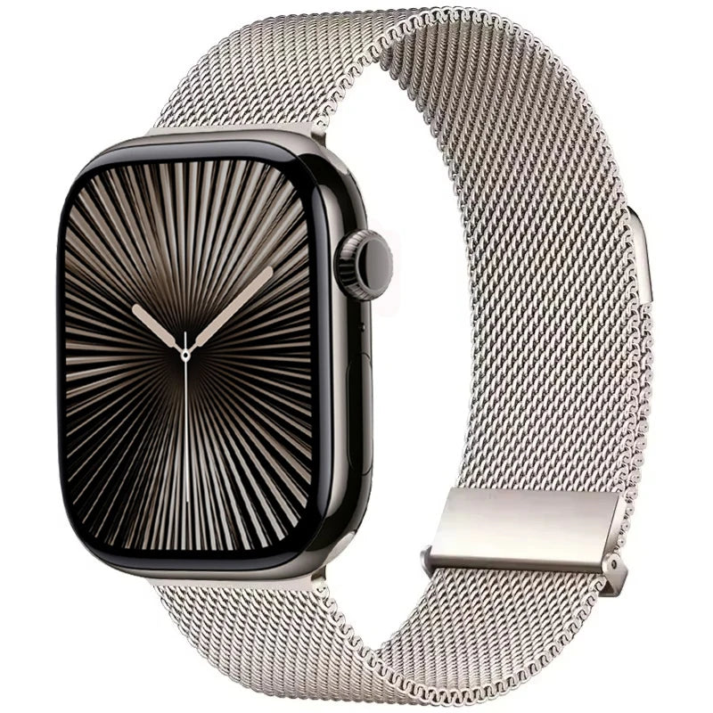 Milanese Magnetic Strap for Apple Watch Ultra2 Band 49mm 46mm 45mm 41mm 44mm 40mm Series 10/9/8/7/6/5/4/SE