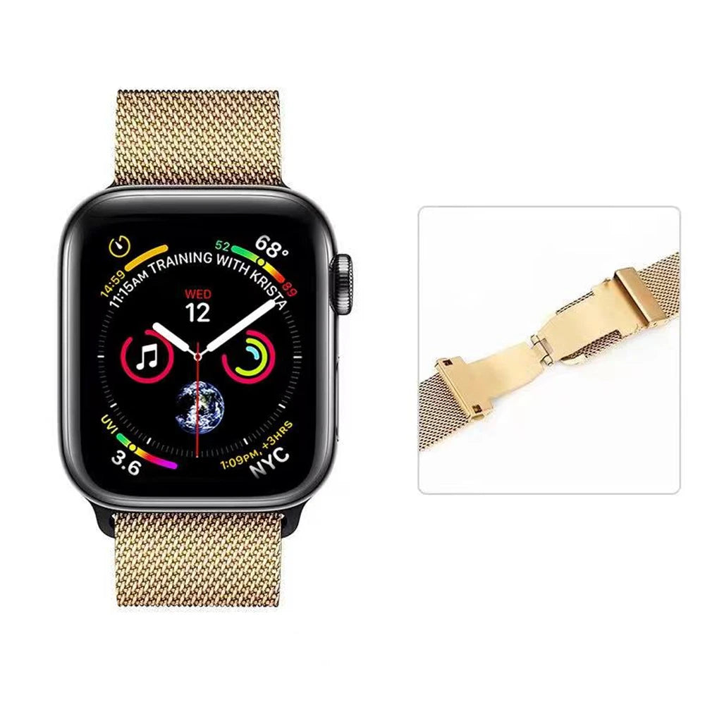 Milanese Metal Bracelet for Apple Watch Band iWatch Series Ultra3/2/9/8/7/6/5/4/11/10/SE