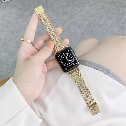 Milanese Stainless Steel Strap for Apple Watch Band iWatch Series 6/5/4/3/Ultra/2/10/9/8/7/SE