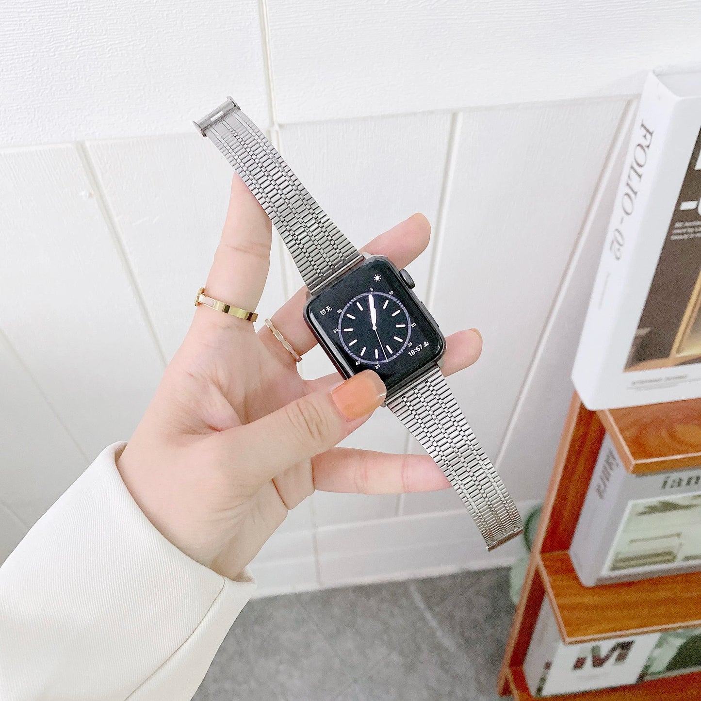 Milanese Stainless Steel Strap for Apple Watch Band iWatch Series 6/5/4/3/Ultra/2/10/9/8/7/SE