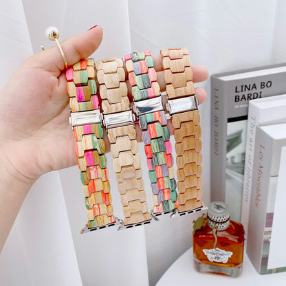 Natural Log Bracelet for Apple Watch Band iWatch Series Ultra2/1/10/9/8/7/6/5/4/3/SE2