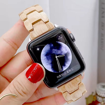 Natural Log Bracelet for Apple Watch Band iWatch Series Ultra2/1/10/9/8/7/6/5/4/3/SE2