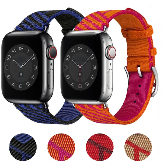 Nylon Bracelet for Apple Watch Band iWatch Series Ultra3/2/1/11/10/9/8/7/6/5/4/SE