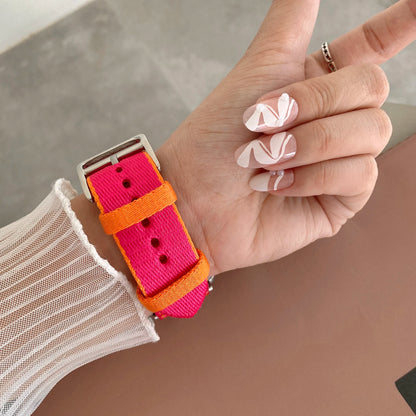 Nylon Bracelet for Apple Watch Band iWatch Series Ultra3/2/1/11/10/9/8/7/6/5/4/SE