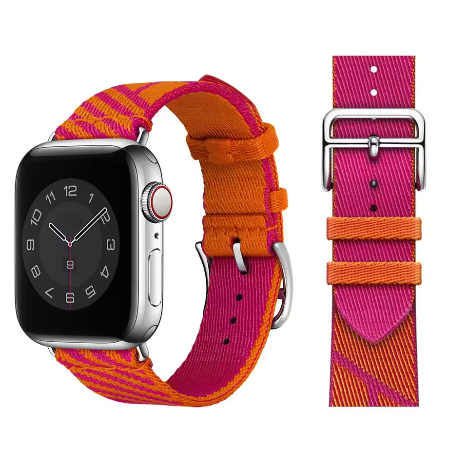 Nylon Bracelet for Apple Watch Band iWatch Series Ultra3/2/1/11/10/9/8/7/6/5/4/SE