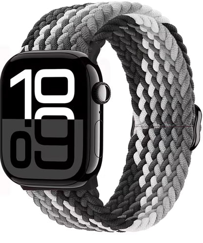 Nylon Braided Loop Elastic Strap for Apple Watch Band iWatch Series Ultra/2/10/9/8/7/6/5/4/SE/3