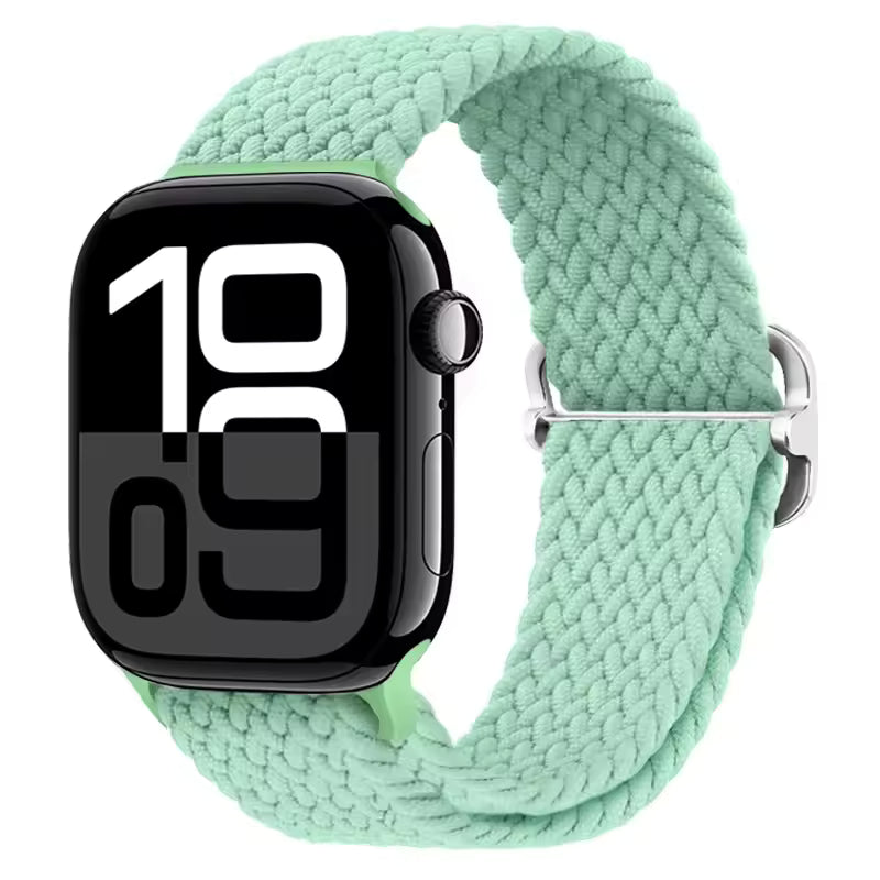 Nylon Braided Loop Elastic Strap for Apple Watch Band iWatch Series Ultra/2/10/9/8/7/6/5/4/SE/3