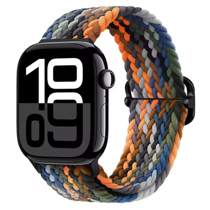 Nylon Braided Loop Elastic Strap for Apple Watch Band iWatch Series Ultra/2/10/9/8/7/6/5/4/SE/3