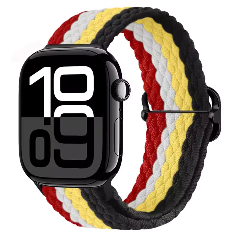 Nylon Braided Loop Elastic Strap for Apple Watch Band iWatch Series Ultra/2/10/9/8/7/6/5/4/SE/3