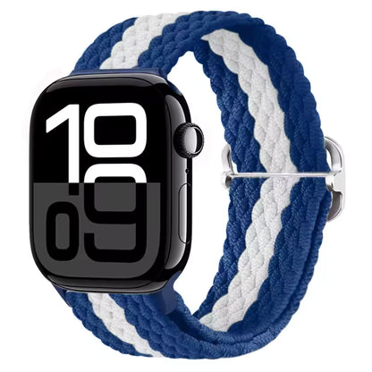 Nylon Braided Loop Elastic Strap for Apple Watch Band iWatch Series Ultra/2/10/9/8/7/6/5/4/SE/3