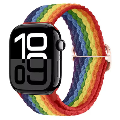 Nylon Braided Loop Elastic Strap for Apple Watch Band iWatch Series Ultra/2/10/9/8/7/6/5/4/SE/3