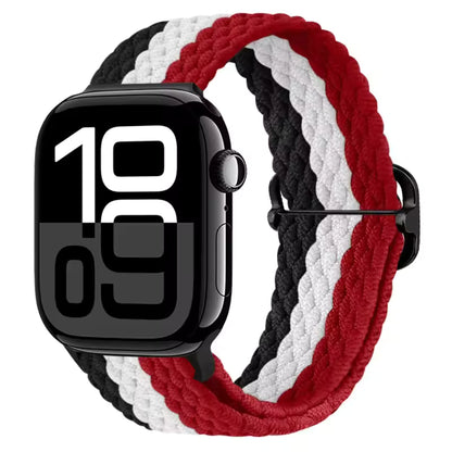 Nylon Braided Loop Elastic Strap for Apple Watch Band iWatch Series Ultra/2/10/9/8/7/6/5/4/SE/3