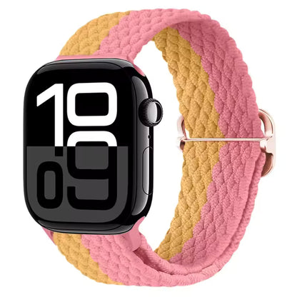 Nylon Braided Loop Elastic Strap for Apple Watch Band iWatch Series Ultra/2/10/9/8/7/6/5/4/SE/3