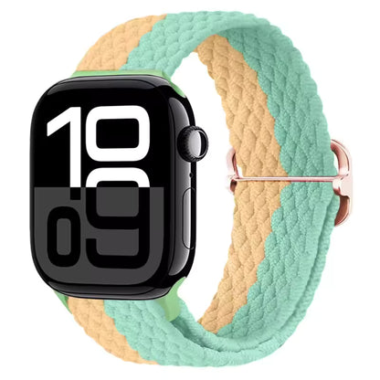 Nylon Braided Loop Elastic Strap for Apple Watch Band iWatch Series Ultra/2/10/9/8/7/6/5/4/SE/3