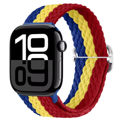 Nylon Braided Loop Elastic Strap for Apple Watch Band iWatch Series Ultra/2/10/9/8/7/6/5/4/SE/3