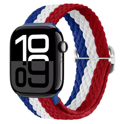 Nylon Braided Loop Elastic Strap for Apple Watch Band iWatch Series Ultra/2/10/9/8/7/6/5/4/SE/3