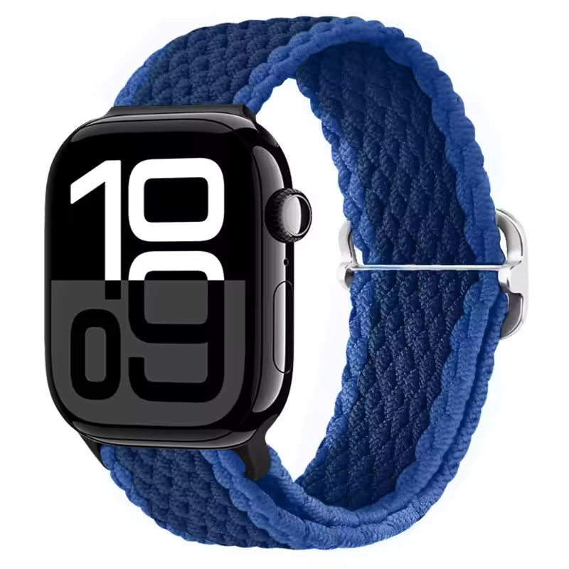 Nylon Braided Loop Elastic Strap for Apple Watch Band iWatch Series Ultra/2/10/9/8/7/6/5/4/SE/3