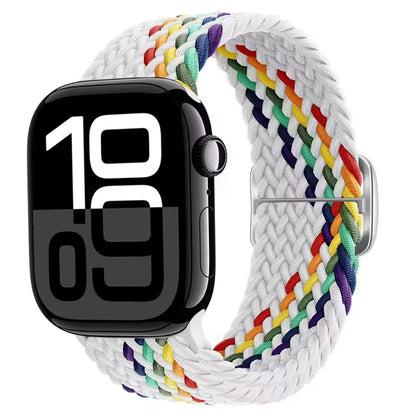 Nylon Braided Loop Elastic Strap for Apple Watch Band iWatch Series Ultra/2/10/9/8/7/6/5/4/SE/3