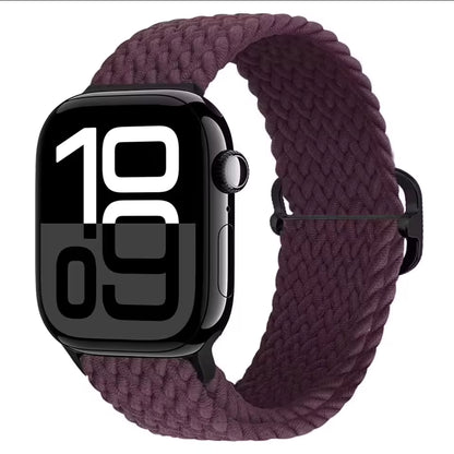 Nylon Braided Loop Elastic Strap for Apple Watch Band iWatch Series Ultra/2/10/9/8/7/6/5/4/SE/3