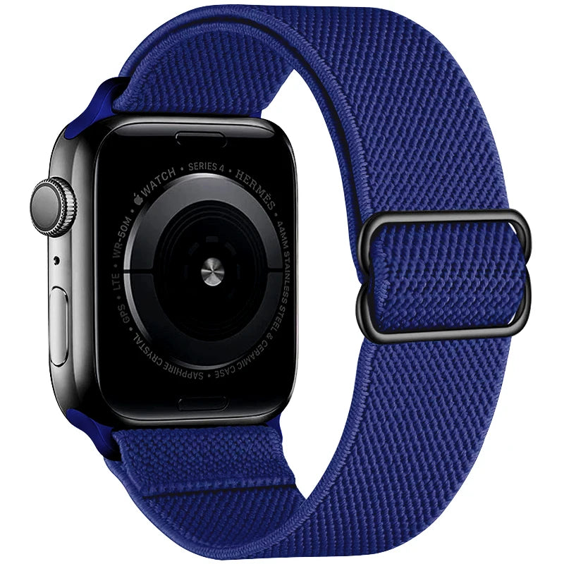 Nylon Elastic Bracelet for Apple Watch Ultra 2 Band 49mm 45mm 41mm 44mm 40mm 46mm 42mm Series 10/9/8/7/6/5/4/SE2