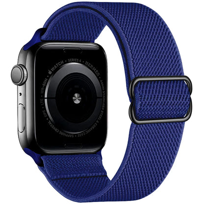 Nylon Elastic Bracelet for Apple Watch Ultra 2 Band 49mm 45mm 41mm 44mm 40mm 46mm 42mm Series 10/9/8/7/6/5/4/SE2