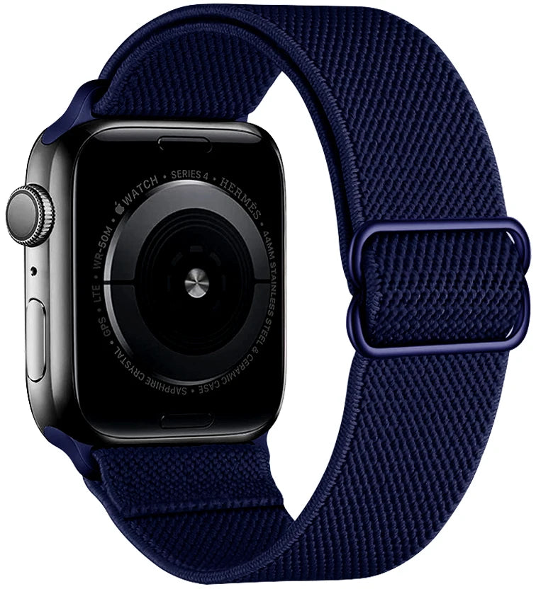 Nylon Elastic Bracelet for Apple Watch Ultra 2 Band 49mm 45mm 41mm 44mm 40mm 46mm 42mm Series 10/9/8/7/6/5/4/SE2