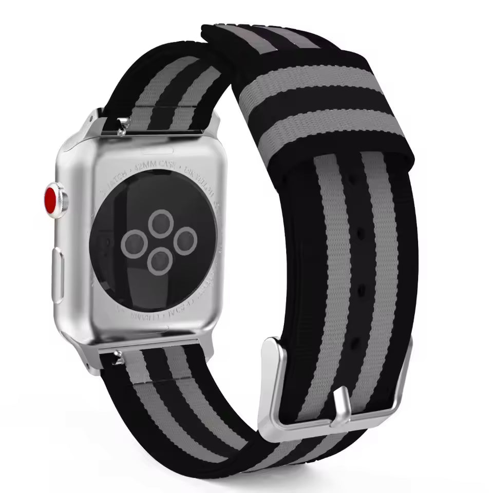 Nylon Sport Strap for Apple Watch Ultra Band 46mm 45mm 49mm 44mm 41mm 40mm 42mm Series 11/10/9/8/7/6/5/4/SE3