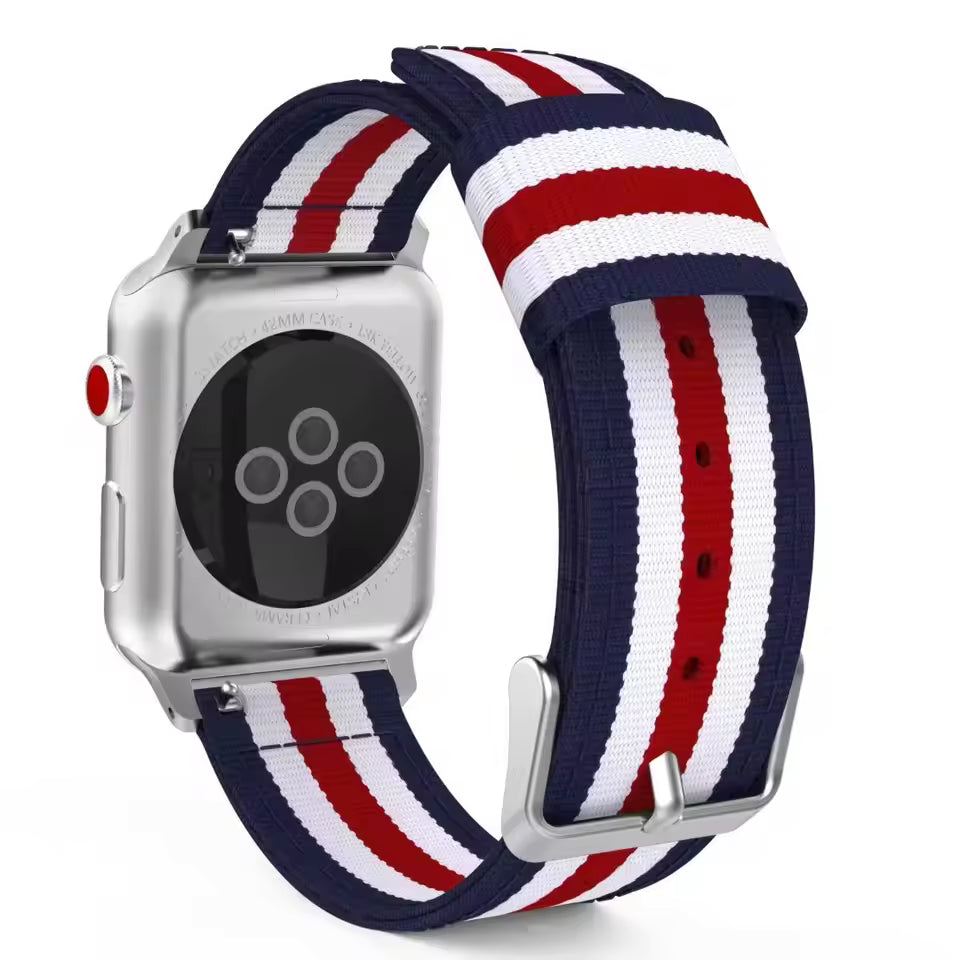 Nylon Sport Strap for Apple Watch Ultra Band 46mm 45mm 49mm 44mm 41mm 40mm 42mm Series 11/10/9/8/7/6/5/4/SE3