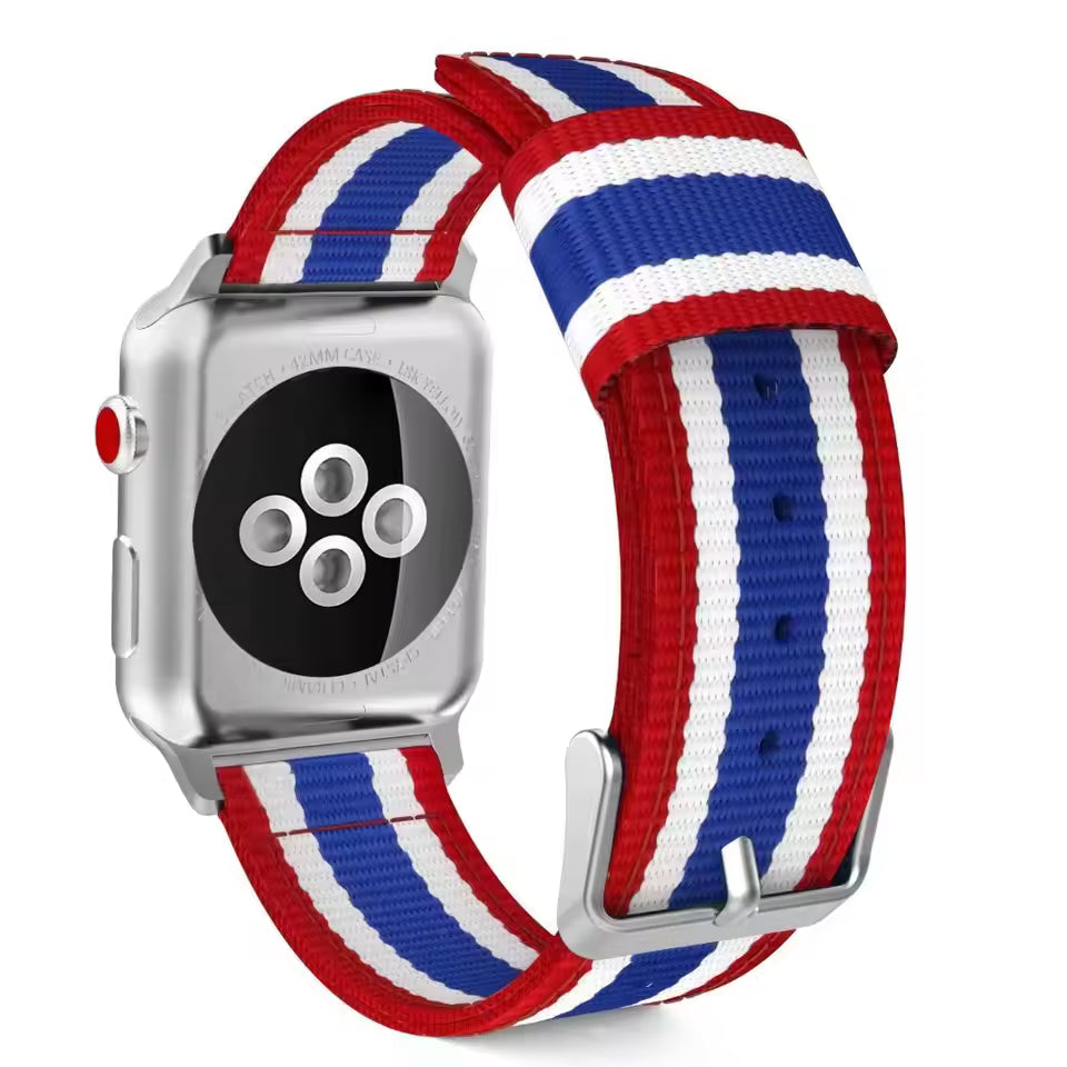 Nylon Sport Strap for Apple Watch Ultra Band 46mm 45mm 49mm 44mm 41mm 40mm 42mm Series 11/10/9/8/7/6/5/4/SE3