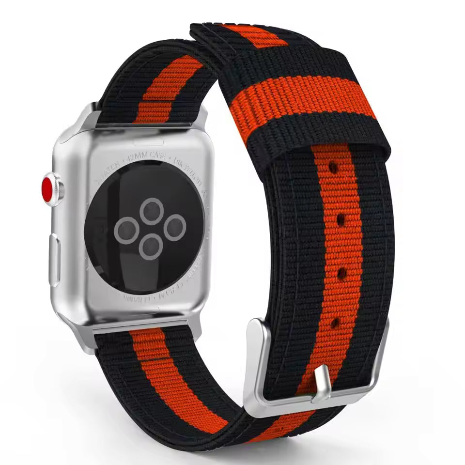 Nylon Sport Strap for Apple Watch Ultra Band 46mm 45mm 49mm 44mm 41mm 40mm 42mm Series 11/10/9/8/7/6/5/4/SE3