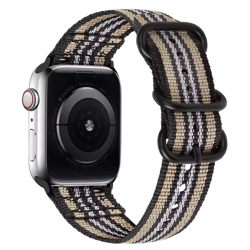 Nylon Sport Strap for Apple Watch Ultra Band 46mm 45mm 49mm 44mm 41mm 40mm 42mm Series 11/10/9/8/7/6/5/4/SE3