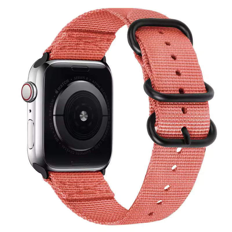 Nylon Sport Strap for Apple Watch Ultra Band 46mm 45mm 49mm 44mm 41mm 40mm 42mm Series 11/10/9/8/7/6/5/4/SE3