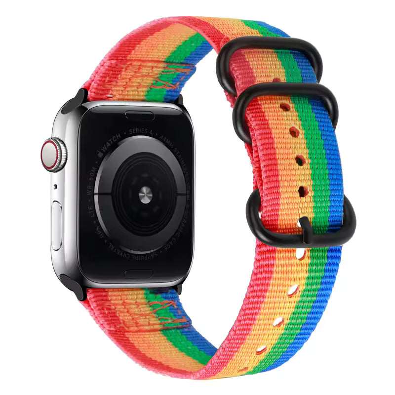Nylon Sport Strap for Apple Watch Ultra Band 46mm 45mm 49mm 44mm 41mm 40mm 42mm Series 11/10/9/8/7/6/5/4/SE3