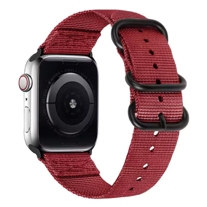 Nylon Sport Strap for Apple Watch Ultra Band 46mm 45mm 49mm 44mm 41mm 40mm 42mm Series 11/10/9/8/7/6/5/4/SE3