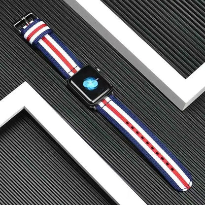 Nylon Sport Strap for Apple Watch Ultra Band 46mm 45mm 49mm 44mm 41mm 40mm 42mm Series 11/10/9/8/7/6/5/4/SE3