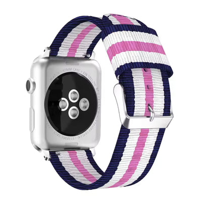 Nylon Sport Strap for Apple Watch Ultra Band 46mm 45mm 49mm 44mm 41mm 40mm 42mm Series 11/10/9/8/7/6/5/4/SE3