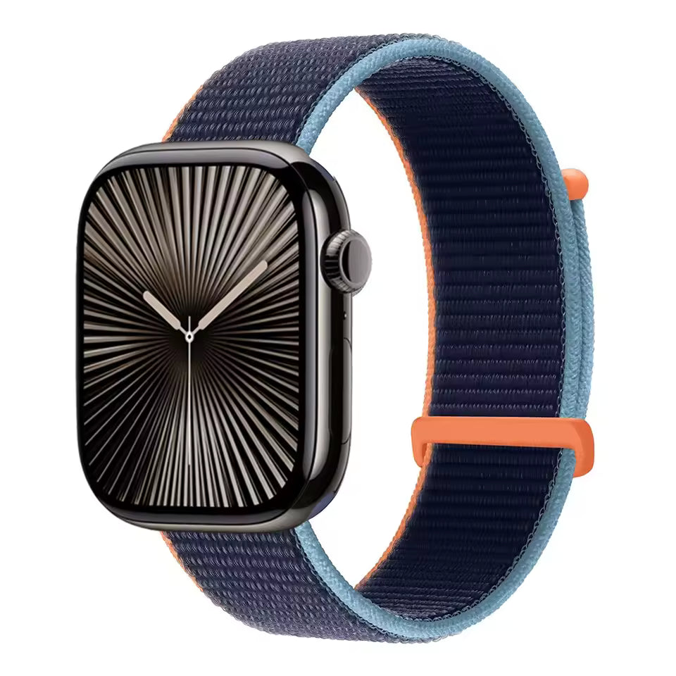 Nylon Sports Loop Bracelet for Apple Watch Band iWatch Series Ultra/2/10/9/8/7/6/5/4/3/2/SE