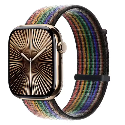 Nylon Sports Loop Bracelet for Apple Watch Band iWatch Series Ultra/2/10/9/8/7/6/5/4/3/2/SE