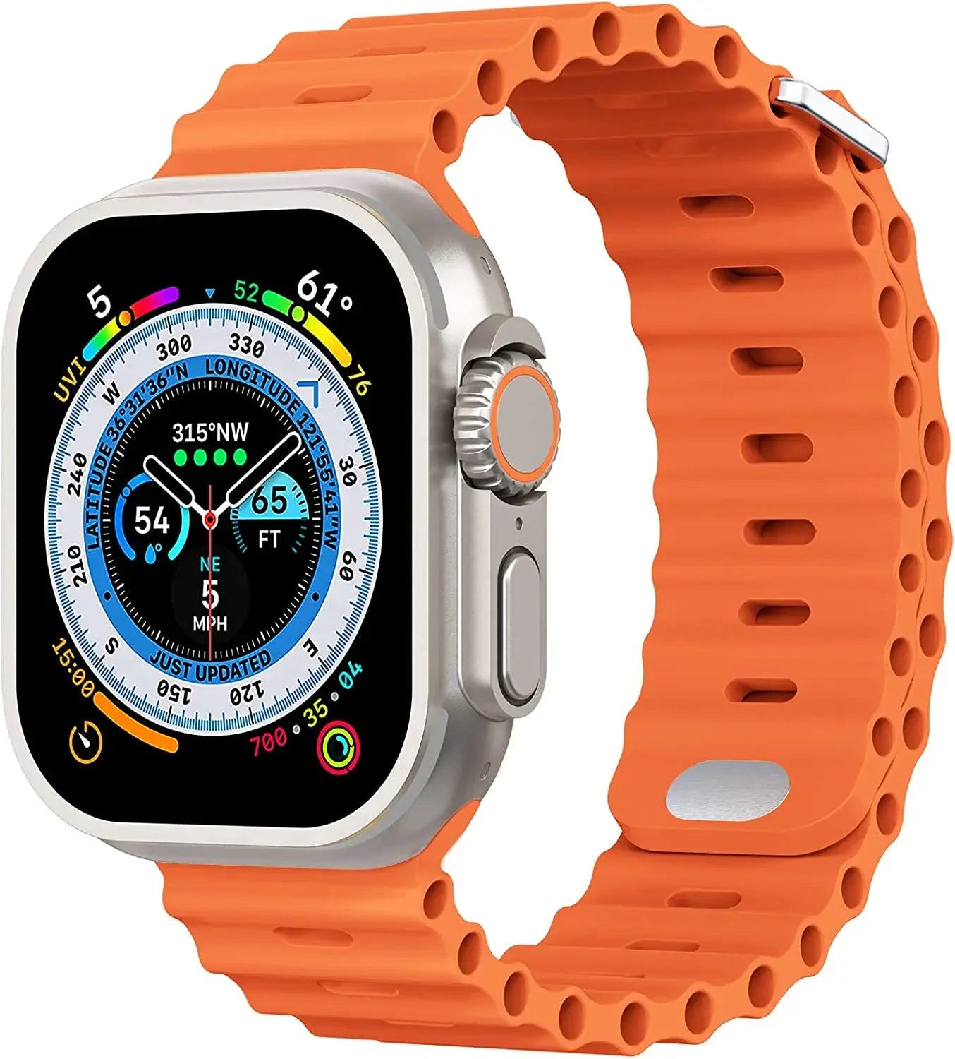 Ocean Silicone Strap for Apple Watch Band iWatch Series Ultra/11/10/9/8/7/6/5/4/SE