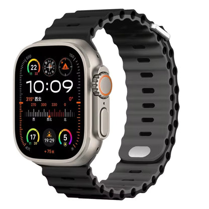 Ocean Silicone Strap for Apple Watch Band iWatch Series Ultra/11/10/9/8/7/6/5/4/SE