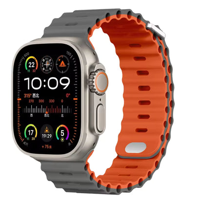 Ocean Silicone Strap for Apple Watch Band iWatch Series Ultra/11/10/9/8/7/6/5/4/SE