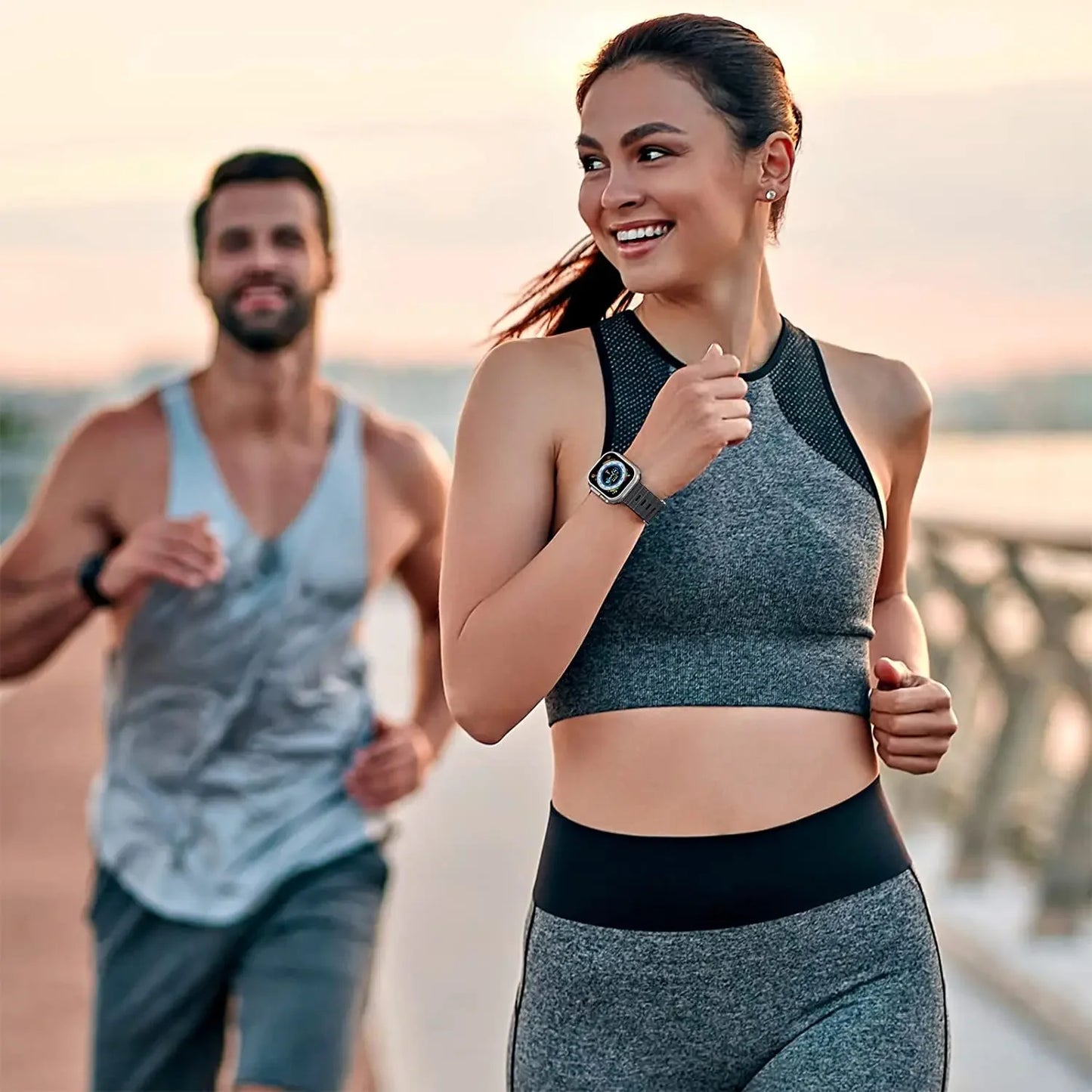 Ocean Silicone Strap for Apple Watch Band iWatch Series Ultra/11/10/9/8/7/6/5/4/SE