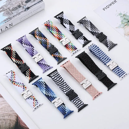 Parachute Braided Nylon Strap for Apple Watch Band iWatch Series Ultra/3/2/11/10/9/8/7/6/SE