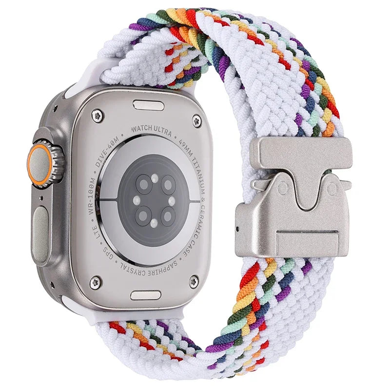 Parachute Braided Nylon Strap for Apple Watch Band iWatch Series Ultra/3/2/11/10/9/8/7/6/SE