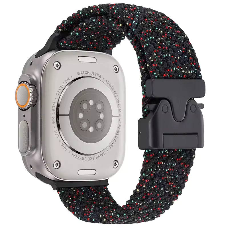 Parachute Braided Nylon Strap for Apple Watch Band iWatch Series Ultra/3/2/11/10/9/8/7/6/SE