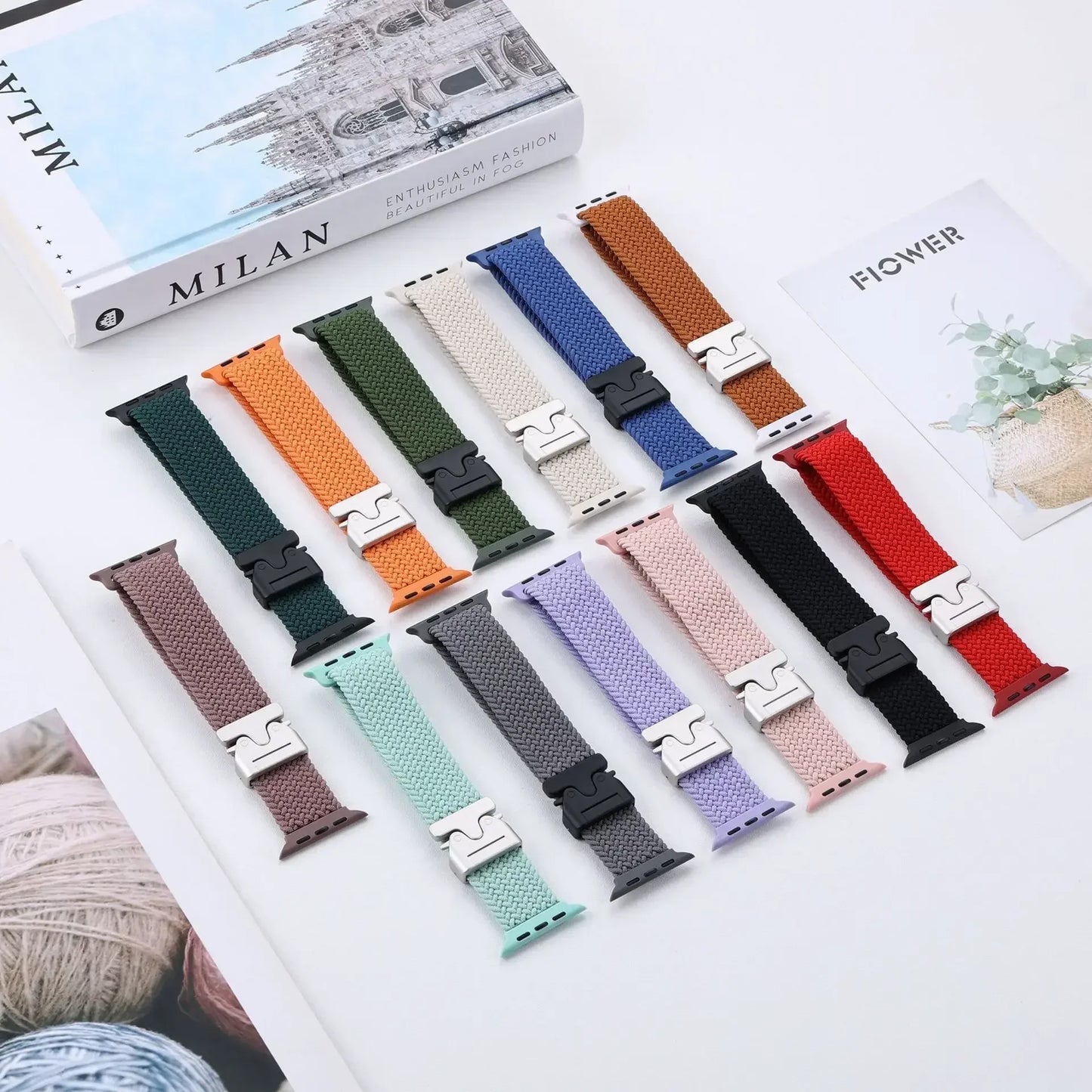 Parachute Braided Nylon Strap for Apple Watch Band iWatch Series Ultra/3/2/11/10/9/8/7/6/SE