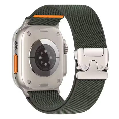 Parachute Elastic Nylon Strap for Apple Watch Band iWatch Series Ultra3/2/11/10/9/8/7/6/5/SE