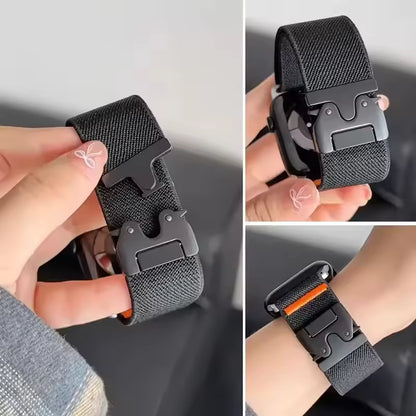 Parachute Elastic Nylon Strap for Apple Watch Band iWatch Series Ultra3/2/11/10/9/8/7/6/5/SE