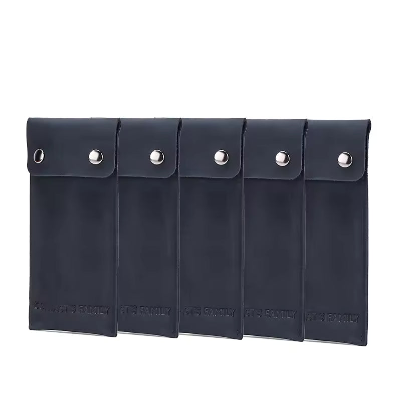 Portable Genuine Cowhide Leather Watch Case - 3/5/10 pcs. Wholesale Watch Pouch