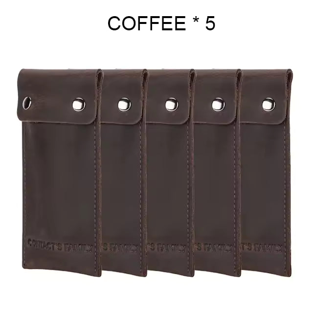 Portable Genuine Cowhide Leather Watch Case - 3/5/10 pcs. Wholesale Watch Pouch